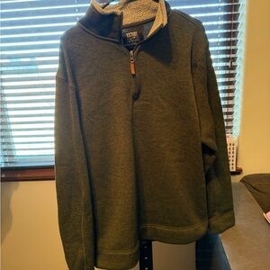 Vineyard Vines Forest Green Zip-Up Sweater
